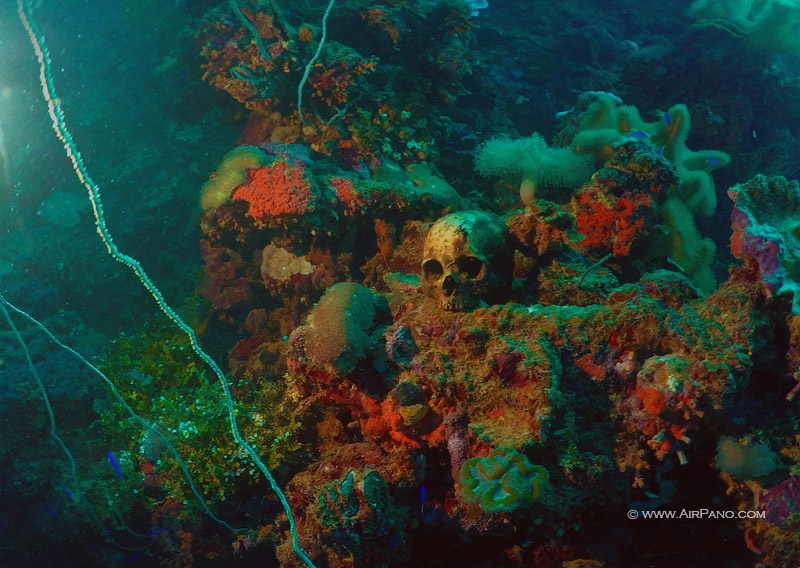 Ship Cemetery in Truk Lagoon, Micronesia