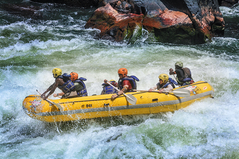 Rafting on Zambezi River, Zambia-Zimbabwe