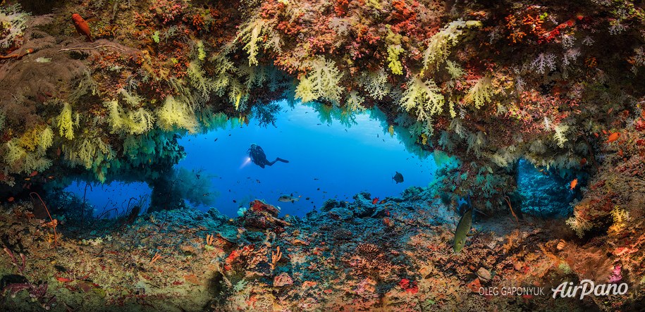 Underwater cave