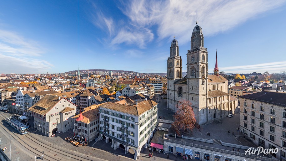 Grossmünster. Zurich, Switzerland