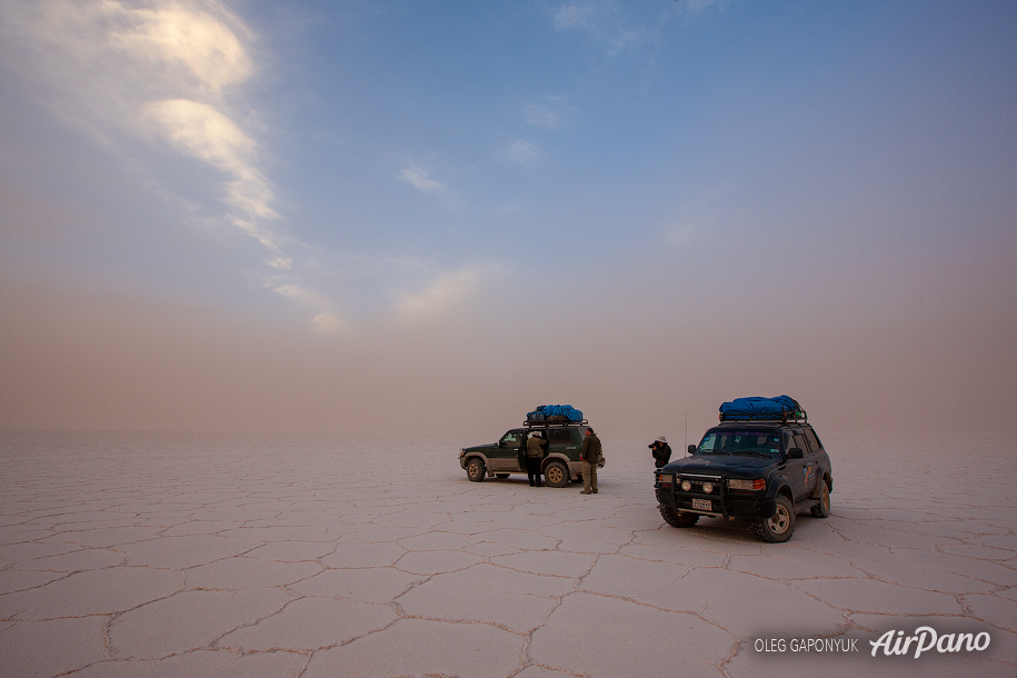 Storm above Salar de Uyuni