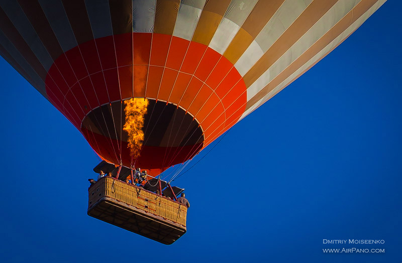 Balloon above Cappadocia