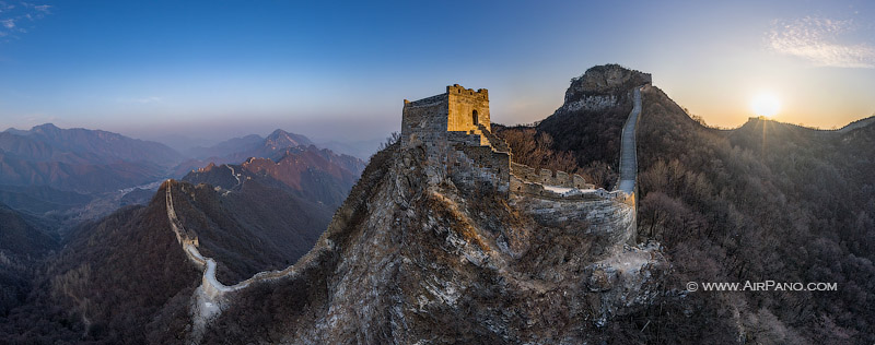 Great Wall of China. Tower at the top of the Sky Stair