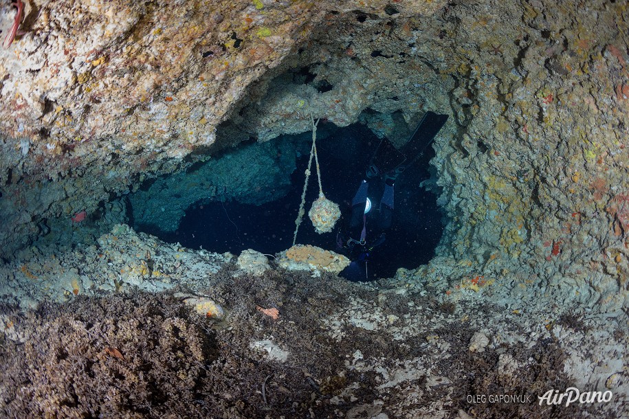 Main entrance to the The Temple of Doom, Palau