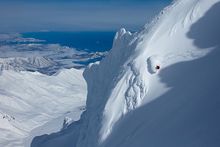 雪谷小屋自由滑雪 堪察加半島