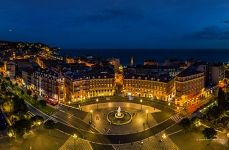 Place Masséna at night