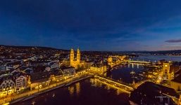 Limmat River at night