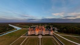 Chateau de Chambord at sunset