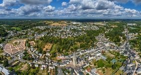 Indre-et-Loire. Above the Chateau de Langeais