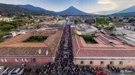 Procession near La Merced Church