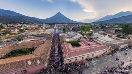 Procession near La Merced Church