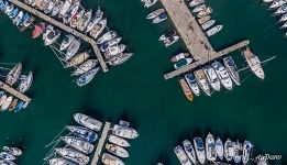 Above the port of Saint-Jean-Cap-Ferrat