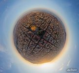 Planet of Sagrada Familia. Barcelona, Spain