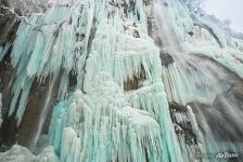 Frozen waterfall