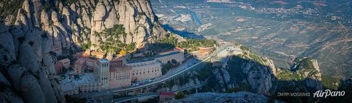 Abbey of Montserrat from above