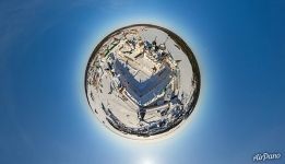 Solovetsky Monastery in winter. Planet