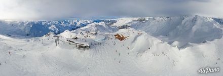 Val Thorens is the highest resort in Europe