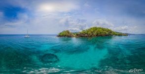 Above Molinere Marine Park, Grenada Island