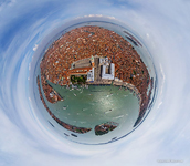 Aerial view of St.Marco Square. Planet