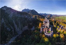 Germany, Neuschwanstein Castle and surroundings