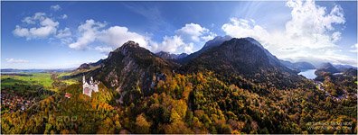 Germany, Neuschwanstein Castle and surroundings