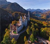 Germany, Neuschwanstein Castle. Main entry