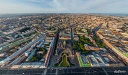 Above the Kazan Cathedral