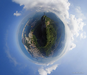 Rio de Janeiro and Christ the Redeemer Statue. Planet